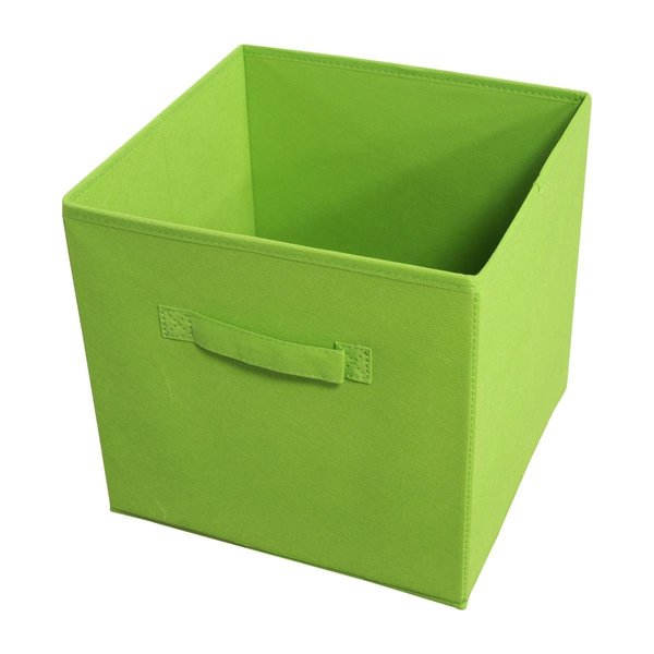 Chesterfield Leather 10.60 x 10.60 x 11 in. Collapsible Storage Bins, Green CH2511641